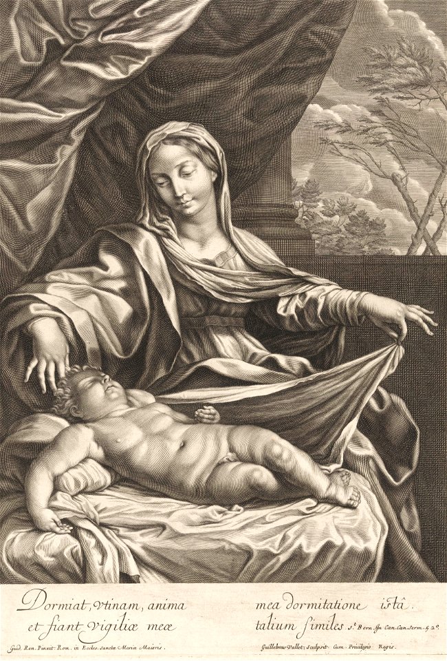 Guillaume Vallet - Marie et Jésus endormi