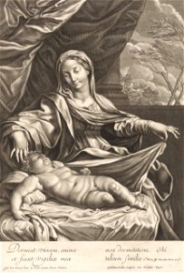 Guillaume Vallet - Marie et Jésus endormi