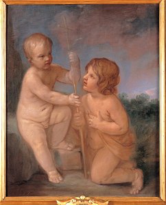 Guido Reni - The infant Jesus and St. John - Google Art Project. Free illustration for personal and commercial use.
