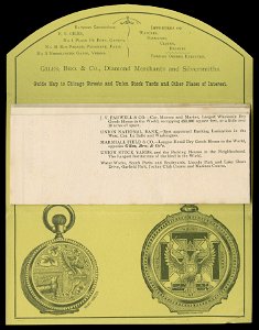 Guide map to Chicago streets and stock yards (NBY 6266)