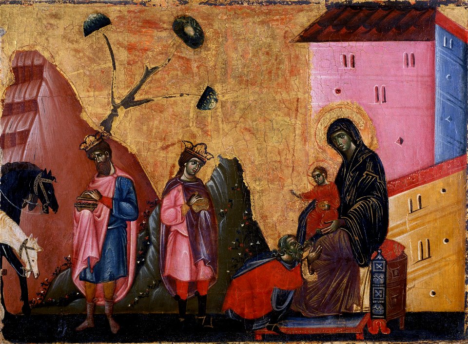 Guido da Siena - Anbetung der Heiligen Drei Könige
