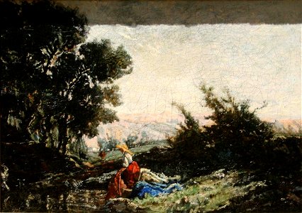 Guigou - Lavandière au ruisseau