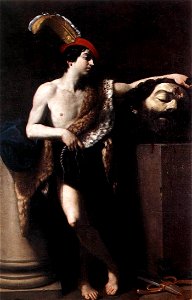 Guido Reni - David with the Head of Goliath - WGA19279. Free illustration for personal and commercial use.