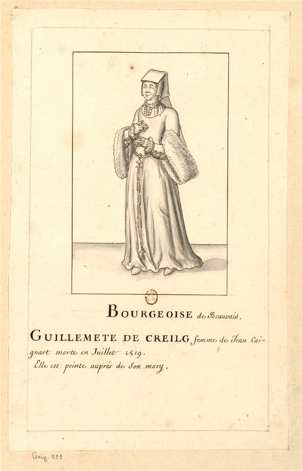 Guillemette de Creilg, femme de Jean Caignart