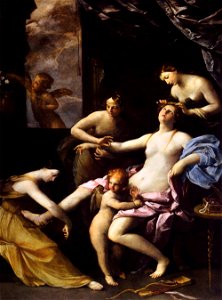 Guido Reni - The Toilet of Venus - WGA19297. Free illustration for personal and commercial use.