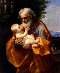 Guido Reni - St Joseph with the Infant Jesus - WGA19304