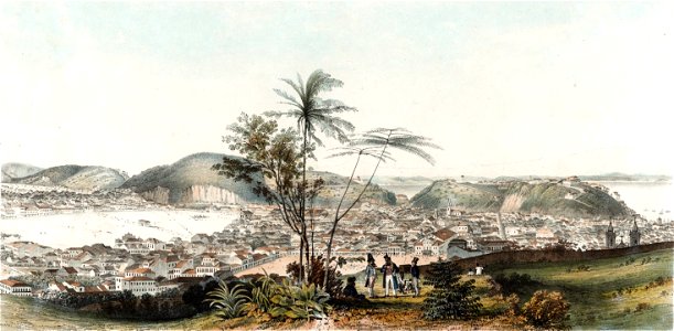 Guilherme Briggs - Panorama da cidade do Rio de Janeiro. Capital do Brasil (1837) 003