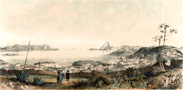 Guilherme Briggs - Panorama da cidade do Rio de Janeiro, Capital do Brasil (1837) 001