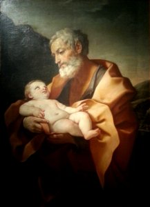 Guido Reni San Giuseppe con il Bambino. Free illustration for personal and commercial use.