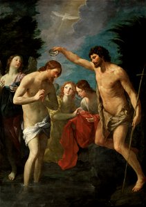 Guido Reni, , Kunsthistorisches Museum Wien, Gemäldegalerie - Taufe Christi - GG 222 - Kunsthistorisches Museum