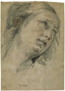 Guido Reni - The Head of a Young Woman Looking Upward - Google Art Project