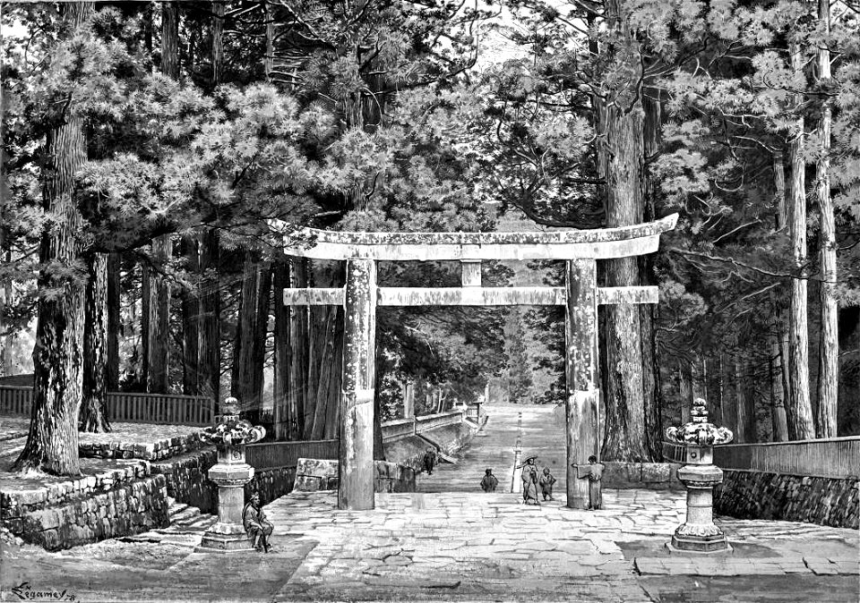 Guimet - Promenades japonaises, 1880 (page 279 crop)
