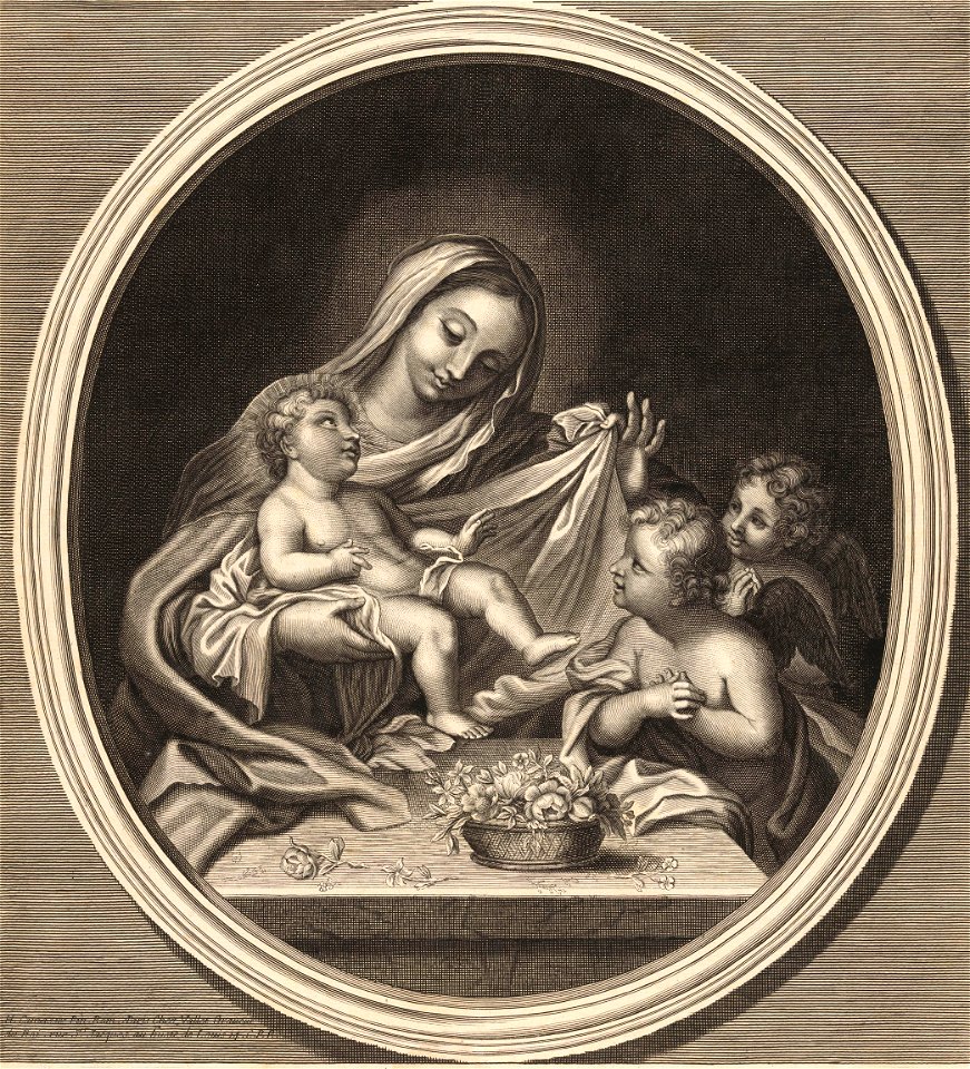 Guillaume Vallet -Vierge, enfant Jésus et deux anges