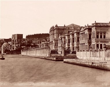 Guillaume Berggren - Dolmabahçe Palace and German Embassy - Google Art Project