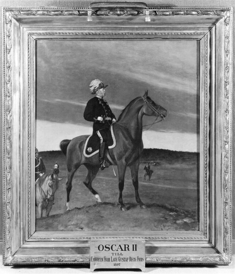 Gustaf Ankarcrona - Oskar II, 1829-1907, konung av Sverige och Norge - NMGrh 3771 - Nationalmuseum