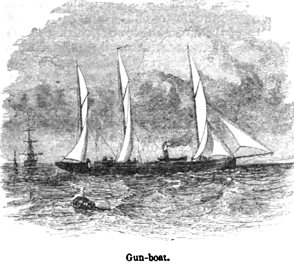 Gun-boat. George Dodd. Pictorial history of the Russian war 1854-5-6