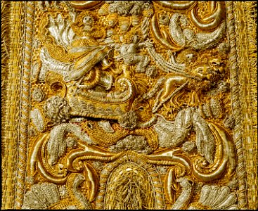 Guld- och silverbroderi från 1650-talet - Livrustkammaren - 73245