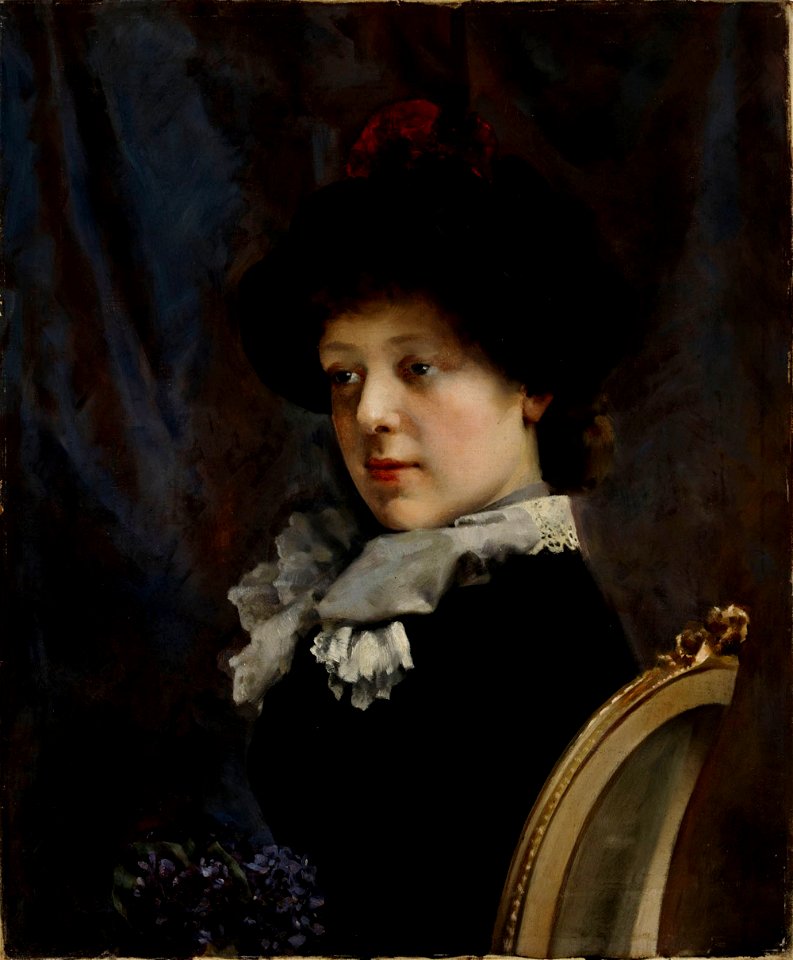 Gunnar Berndtson - Portrait of a Lady - A III 1728 - Finnish National Gallery