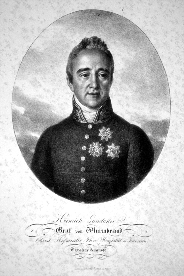 Gundakar Heinrich von Wurmbrand Litho