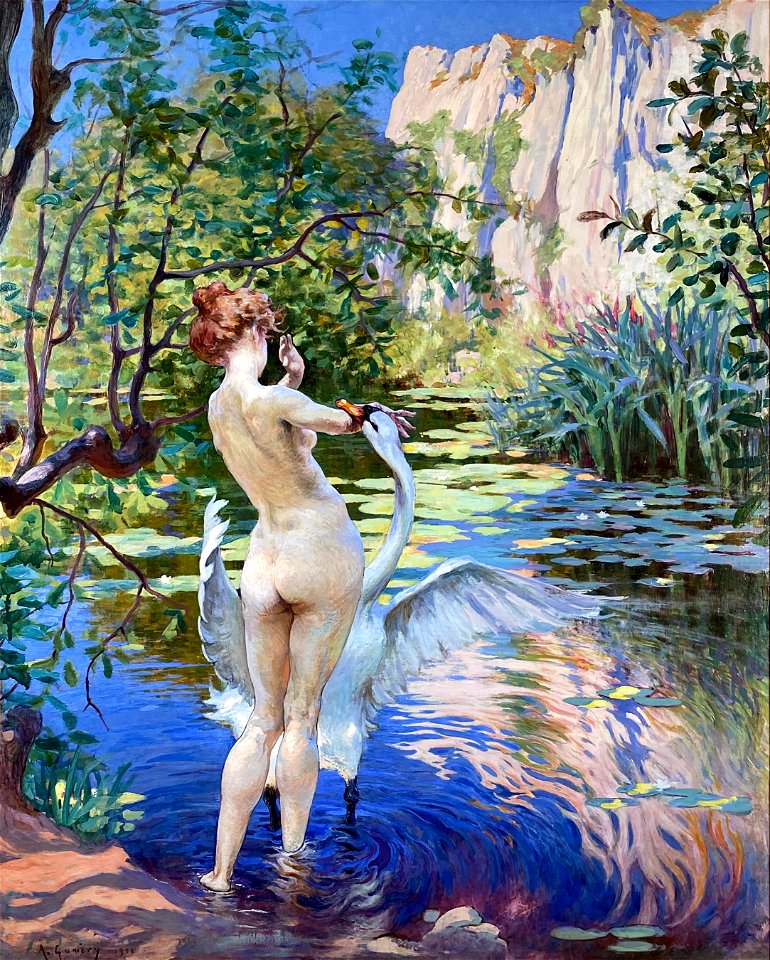 Leda and the Swan by Adolphe Gumery, 1900