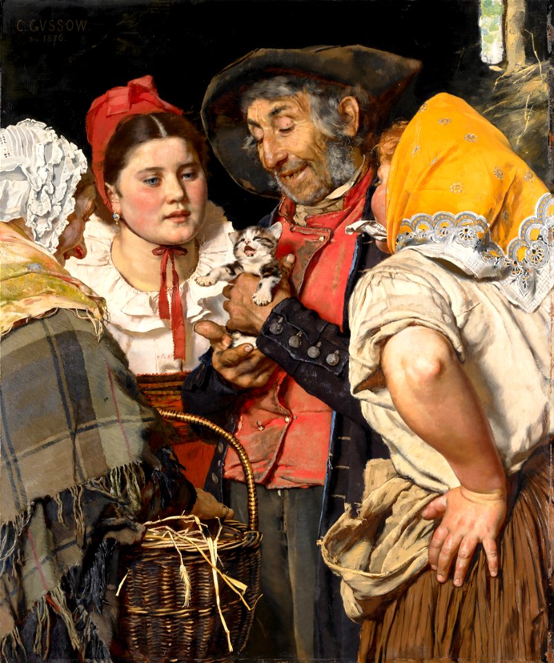 Karl Gussow - Old Man's Treasure (Das Katzchen) - Google Art Project
