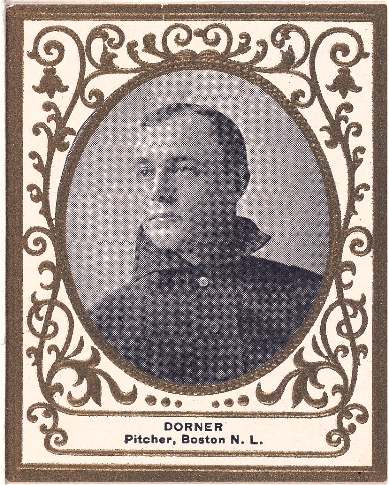 Gus Dorner, Boston Doves, baseball card portrait LCCN2007683726