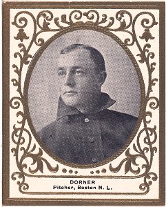 Gus Dorner, Boston Doves, baseball card portrait LCCN2007683726
