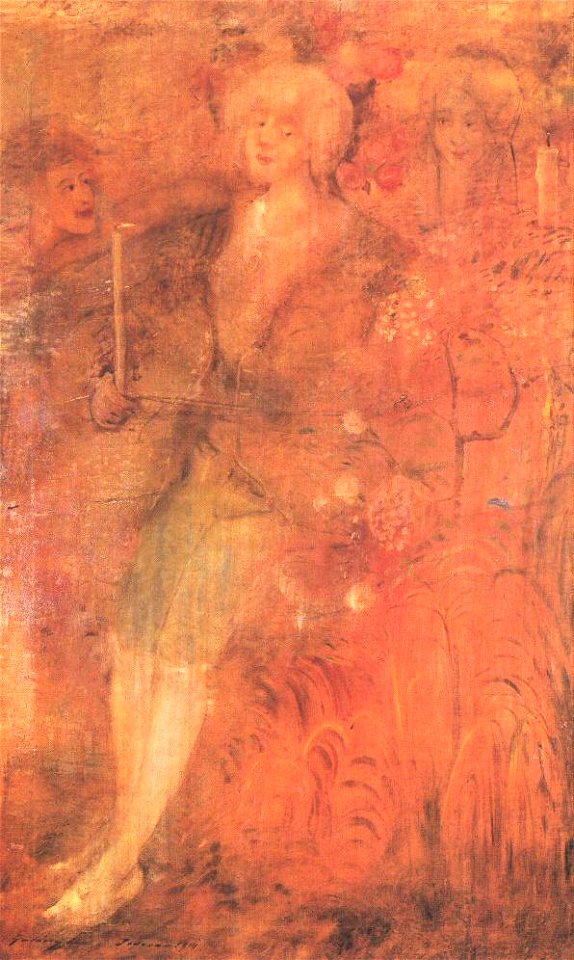 Gulácsy, Lajos - Chevalier aux Roses (1914)