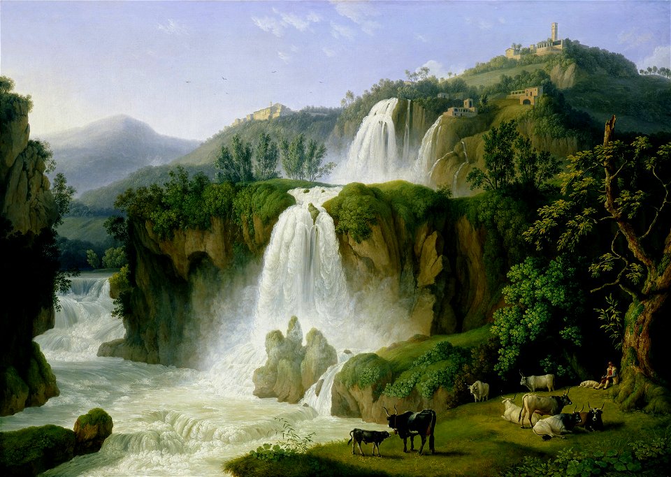Jacob Philipp Hackert - Die Wasserfälle von Tivoli (1785)
