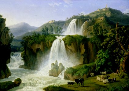 Jacob Philipp Hackert - Die Wasserfälle von Tivoli (1785)