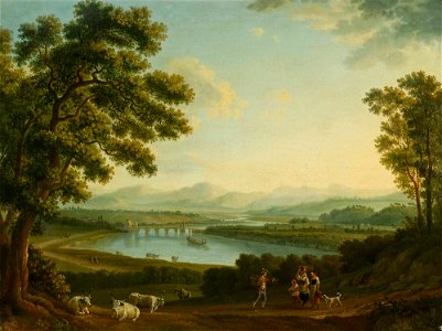 Jacob Philipp Hackert - Weite Landschaft mit Blick auf das Tibertal