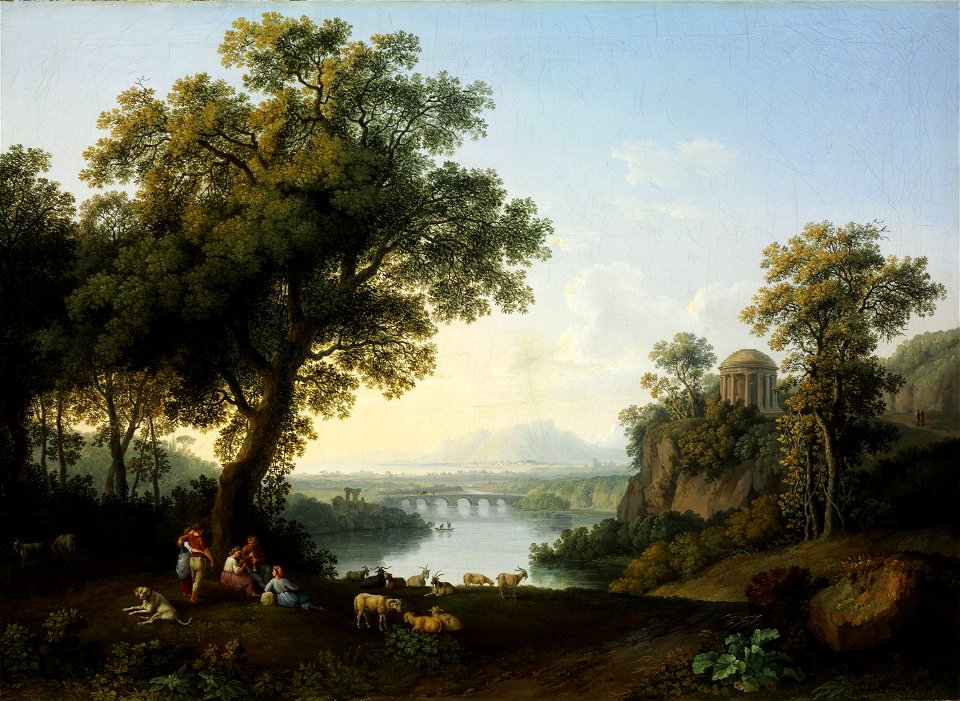 Jacob Philipp Hackert - Landscape with River - WGA11024