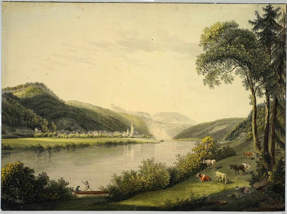 Christian August Günther - Das Elbtal in der Sächsischen Schweiz (ca. 1790)