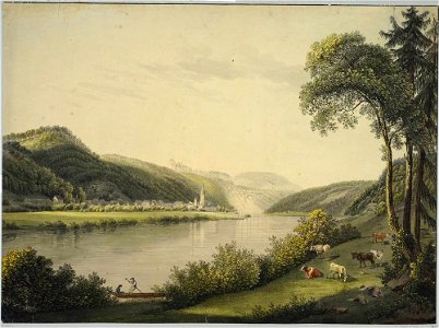 Christian August Günther - Das Elbtal in der Sächsischen Schweiz (ca. 1790)
