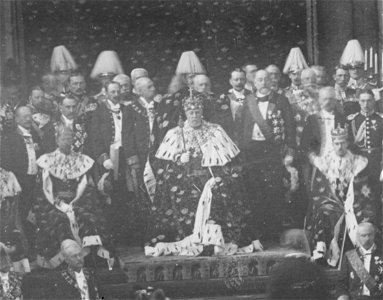 Gustaf (V), Oscar II & Gustaf (VI) Adolf open Parliament