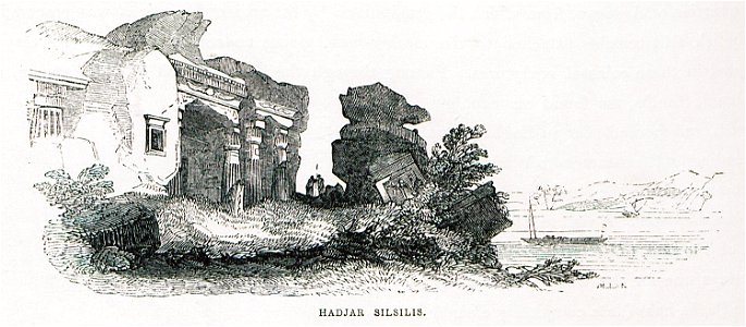 Hadjar Silsilis - Allan John H - 1843. Free illustration for personal and commercial use.