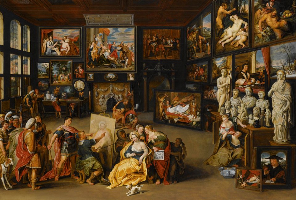 Willem van Haecht - Alexander the Great visits the studio of Apelles N08610-169-lr-1