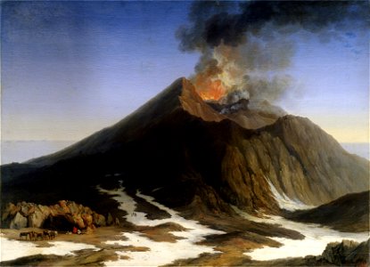 Jacob Philipp Hackert - Die Eruption des Ätna