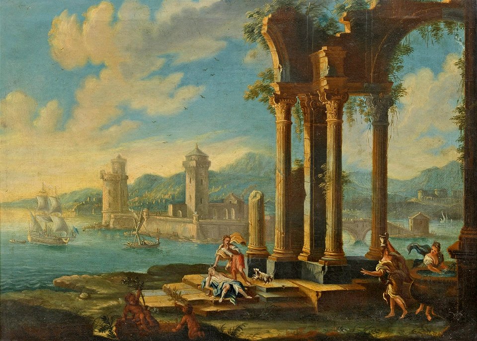 Hafen mit Segelschiffen (Italien)