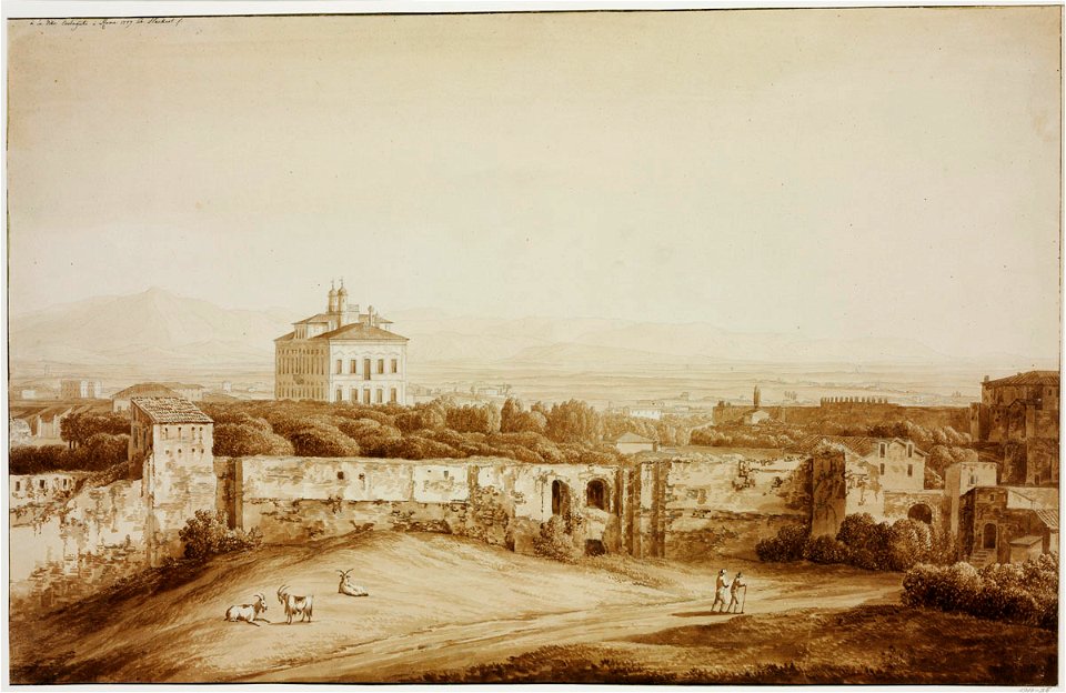 Jacob Philipp Hackert - Villa Costaguto in Rom (1779)