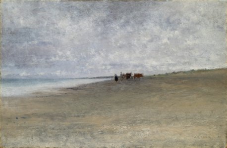 Hazy Weather by the Sea (August Hagborg) - Nationalmuseum - 19580