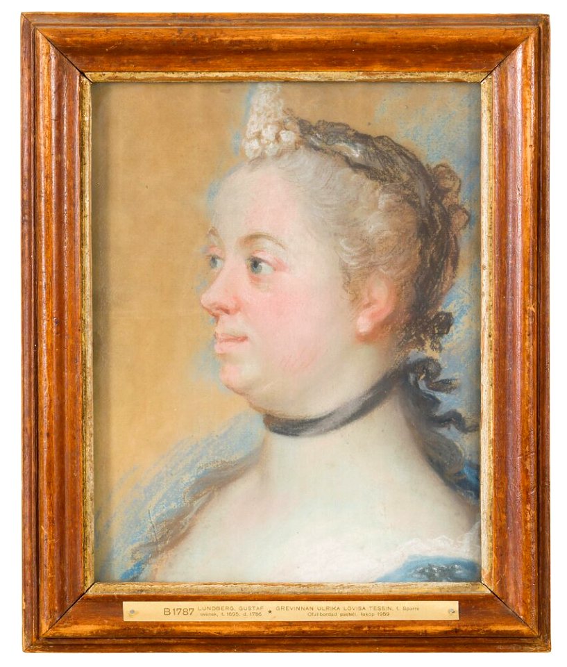Gustaf Lundberg - Ulrika Sparre, m. Tessin, Countess - NMB 1787 - Nationalmuseum