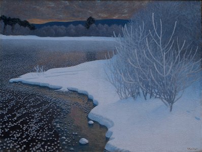 Gustaf Fjæstad Hoar-Frost on Ice Thielska 104