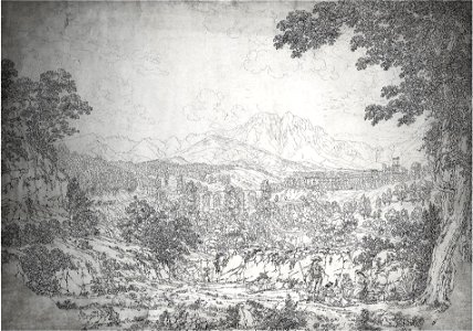 Jakob Philipp Hackert - Ansicht von Cava dei Tirreni
