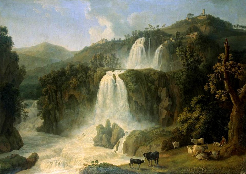Jacob Philipp Hackert - Great Cascades at Tivoli - WGA11020