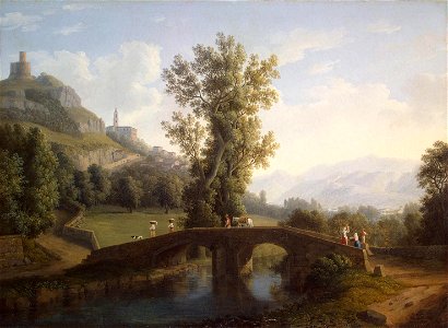Jacob Philipp Hackert - Ansicht von Montesarchio (1791)