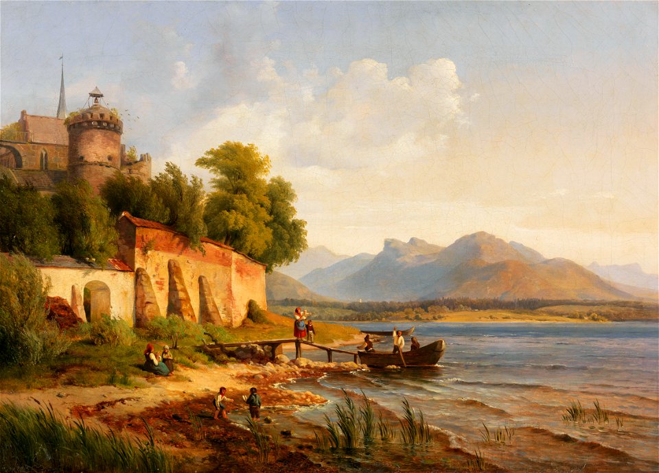 Louis Gurlitt Oberitalienische Küstenlandschaft 1838