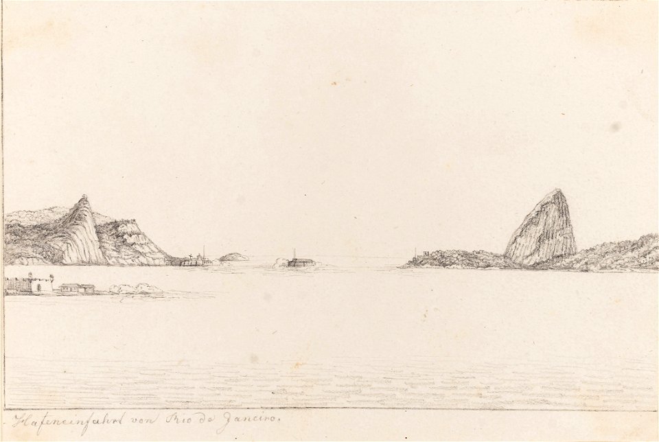 Hafencinfahrd von Rio de Janeiro, da Coleção Brasiliana Iconográfica