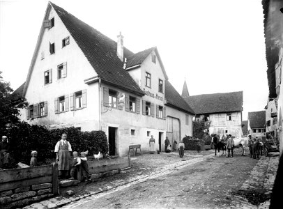 Hagelloch bei Tübingen, Gasthaus zum Hirsch, 1901