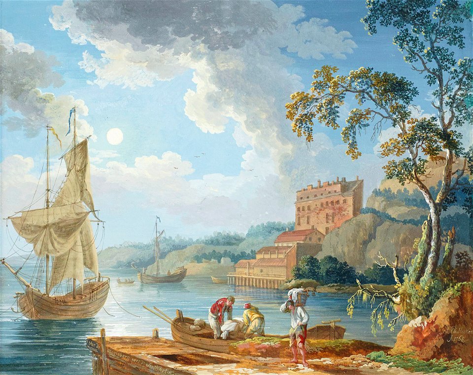 Jacob Philipp Hackert, Vue de Marieberg, 1768